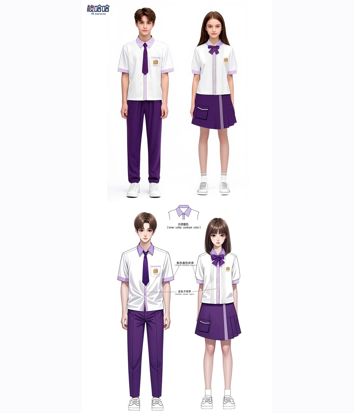 Myanmar client formal school uniform concept