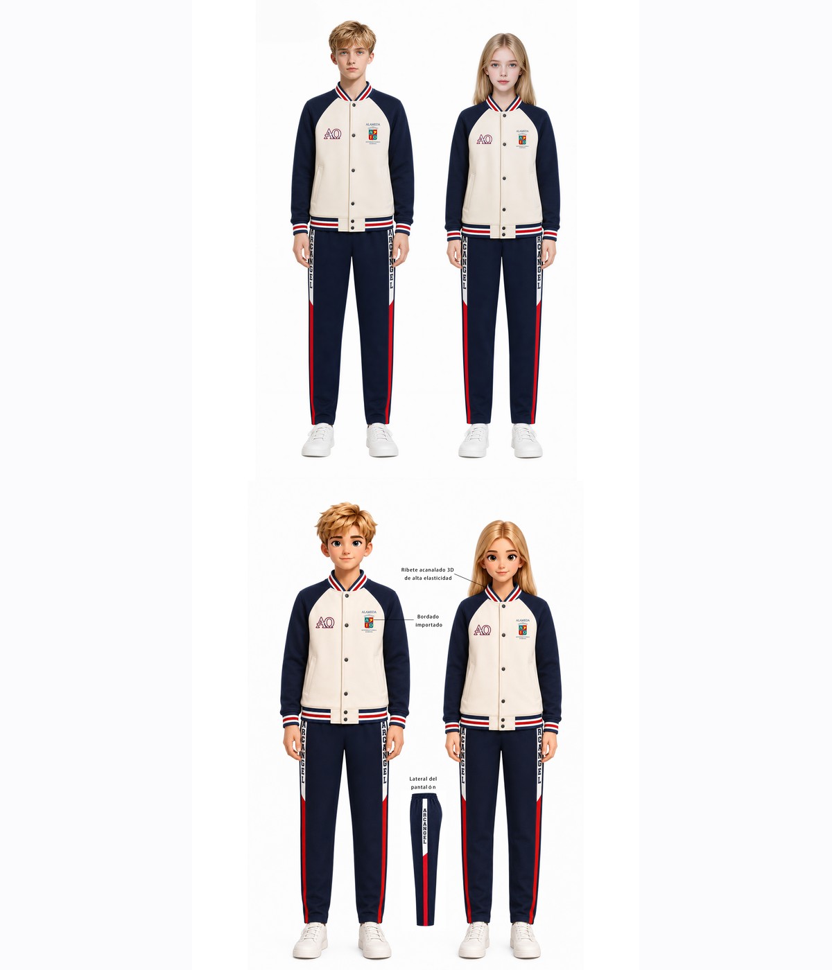 Spain client varsity jacket uniform concept