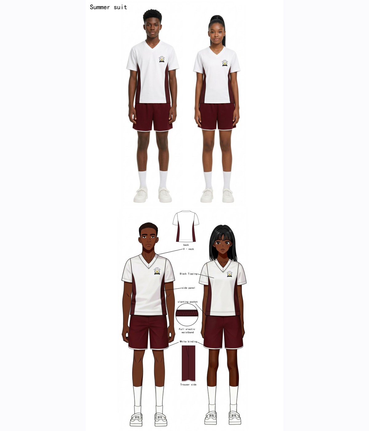 Zimbabwe client summer uniform concept
